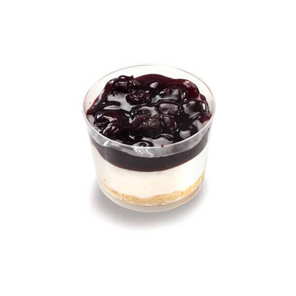 Bowl Blackcurrant Cheese Cake Deluxe (Free Style) with Cover