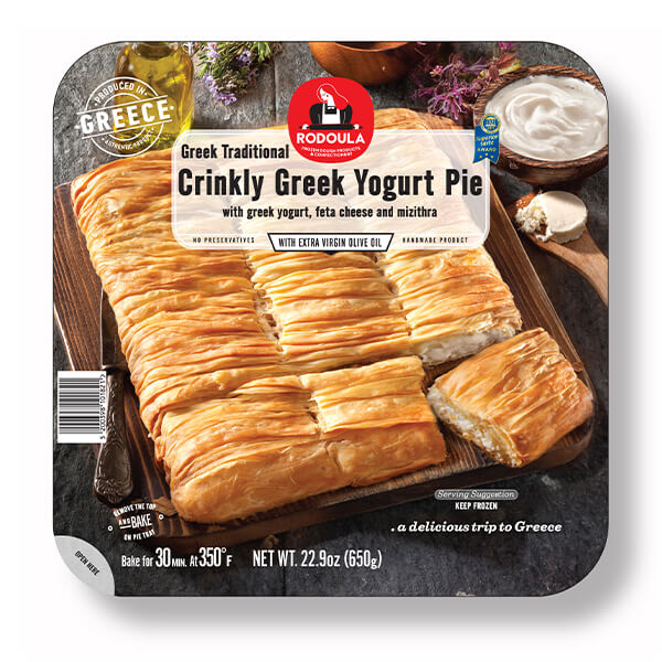 Greek Traditional Crinkly Yogurt Pie Rodoula SA