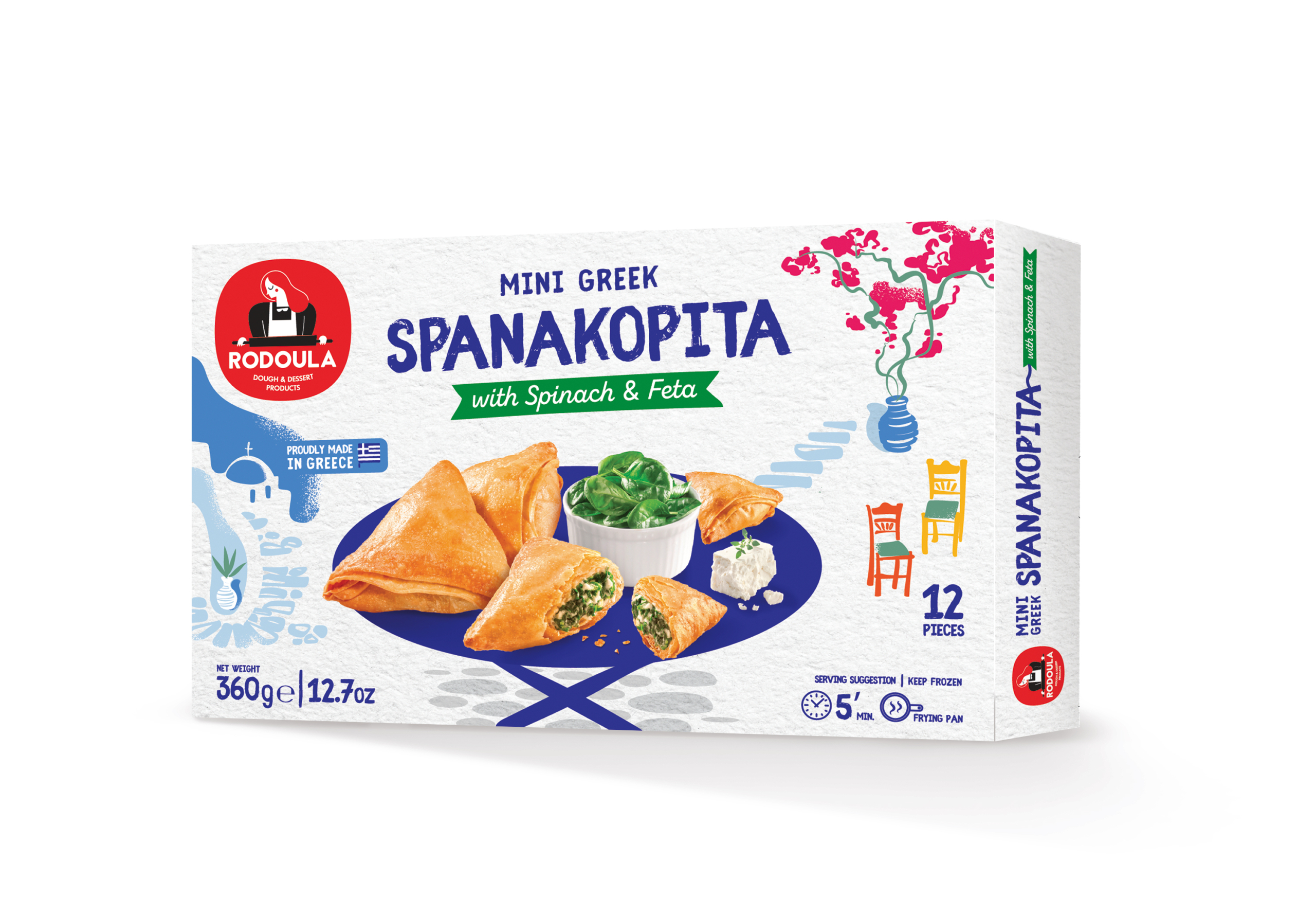 SPANAKOPITA FILLED WITH SPINACH  &FETA CHEESE