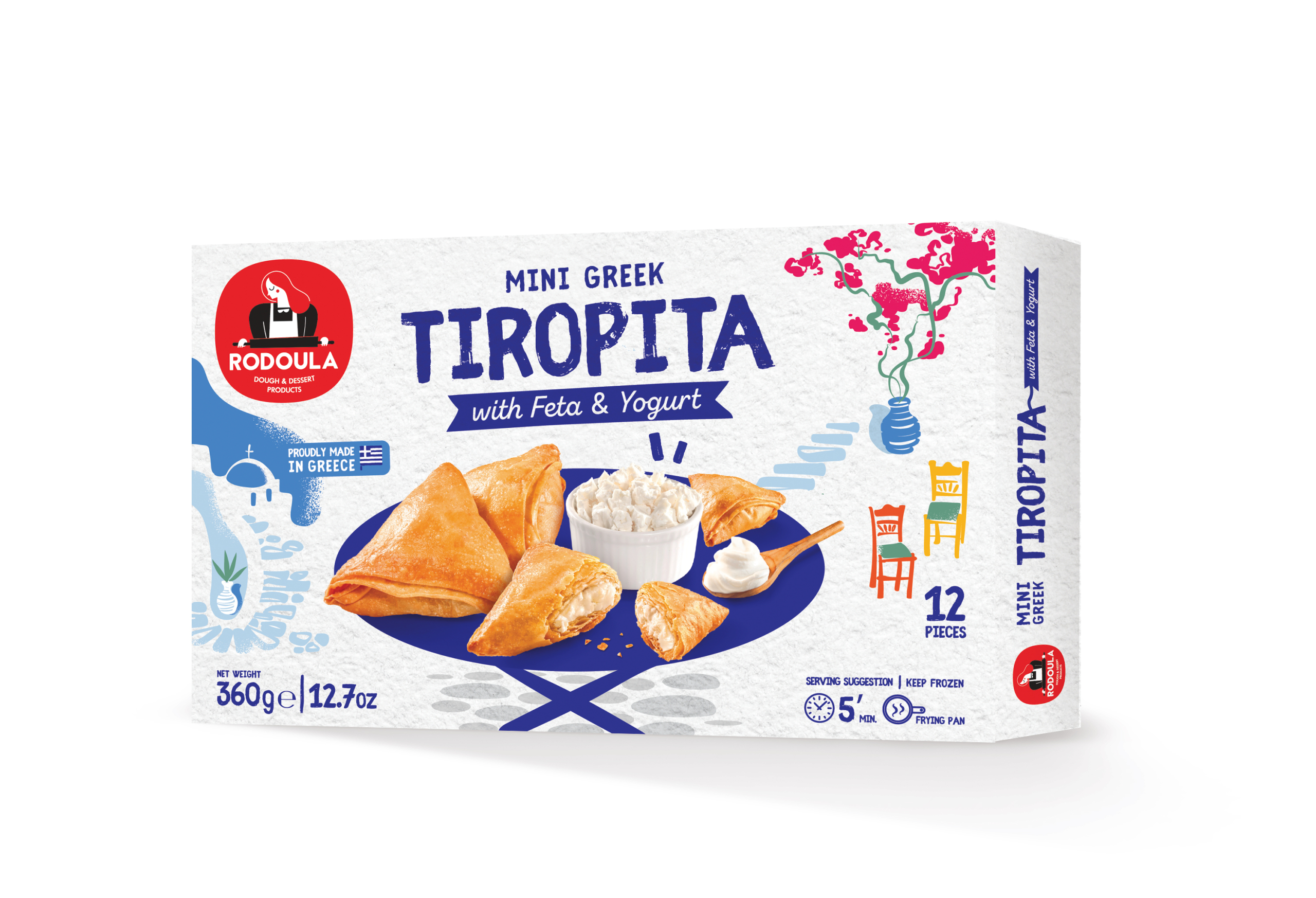 TIROPITA FILLED WITH GREEK YOGURT & FETA CHEESE